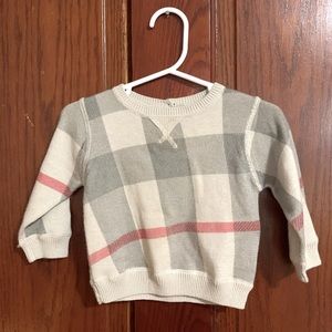 Burberry Children Baby 9M Cotton Cashmere Blend Sweater